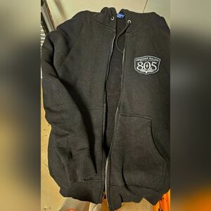 Limited Edition Firestone Walker Brewery 805 Black Zip-Up Hoodie